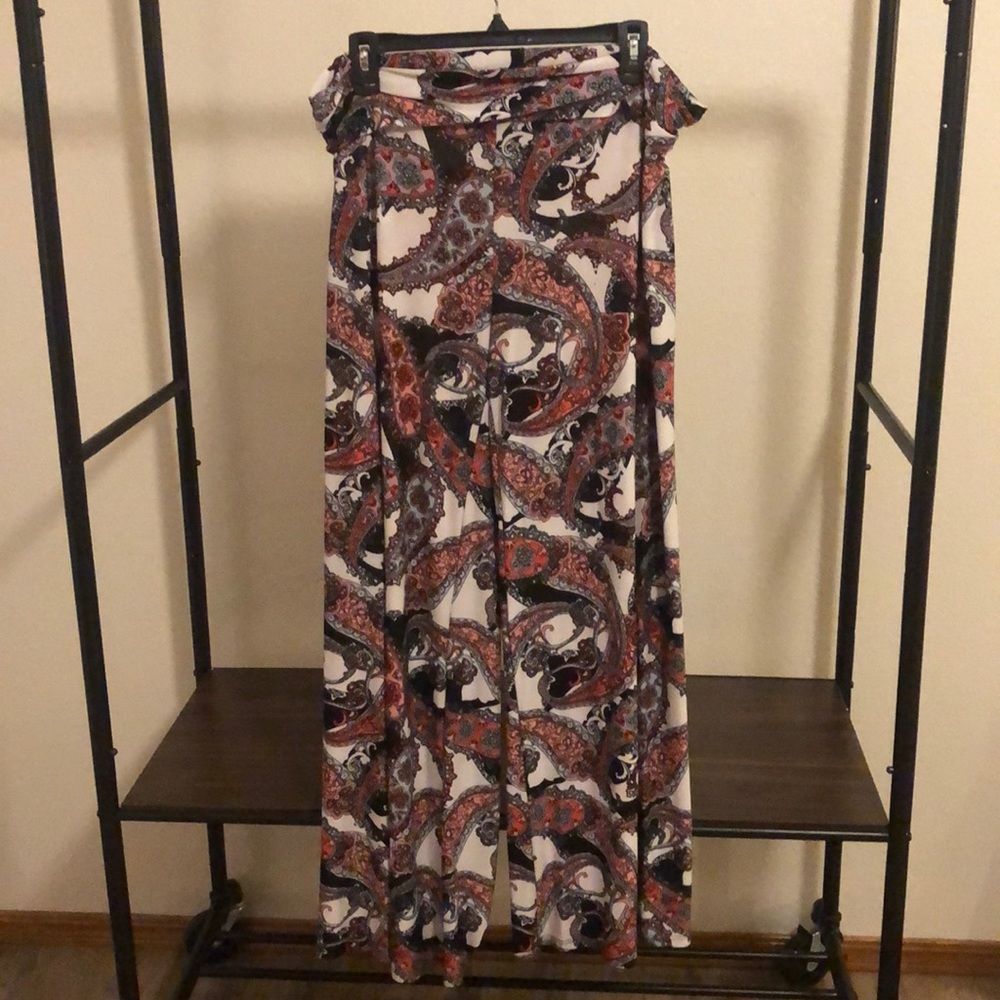 Paisley palazzo pants
